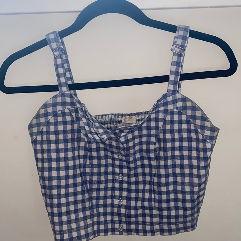 Brandy Melville/John Galt Plaid Tank Top
